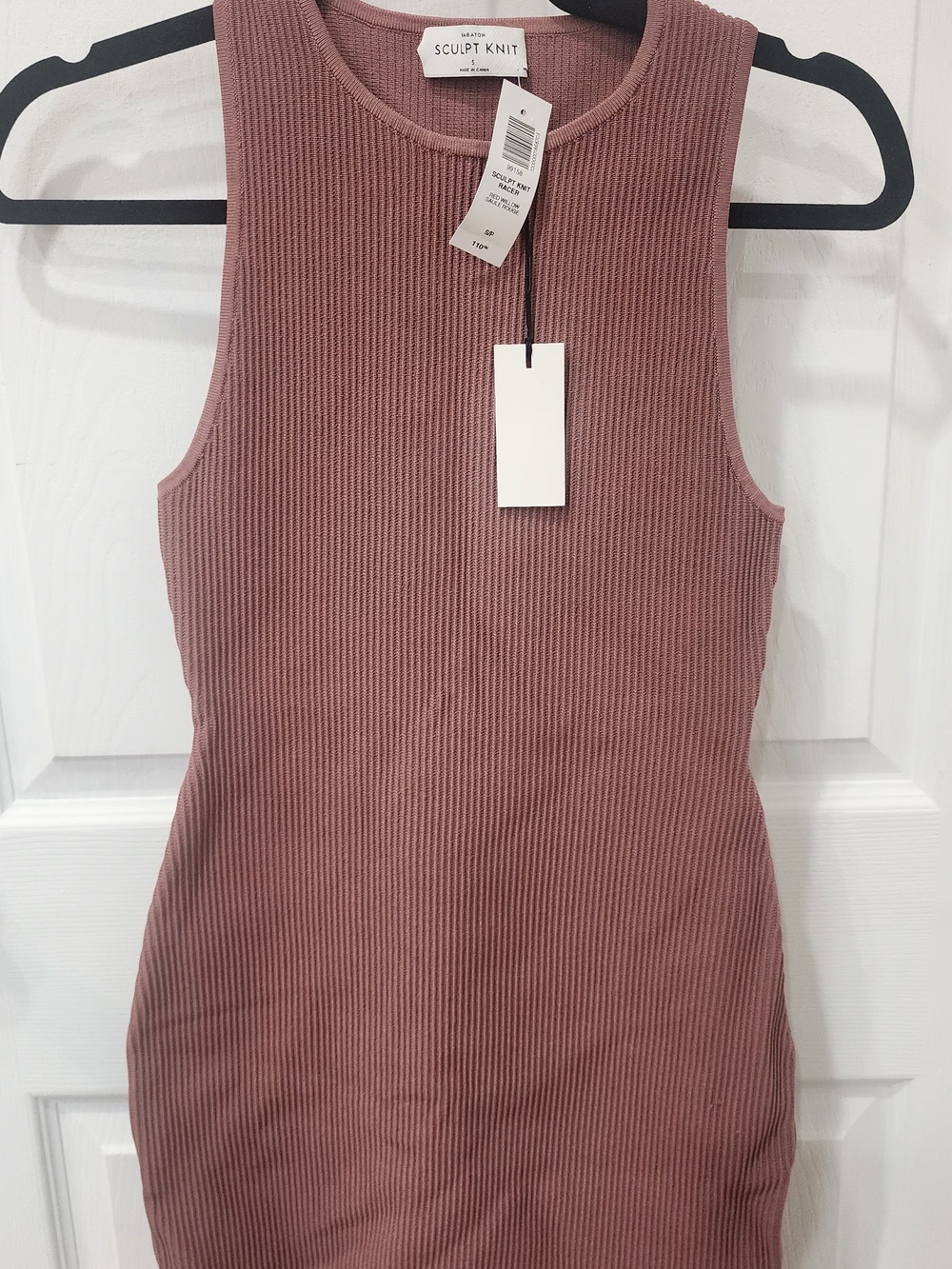 Babaton Sculpt Knit Racer Sweater - Dusty Rose - Picture 2 of 4